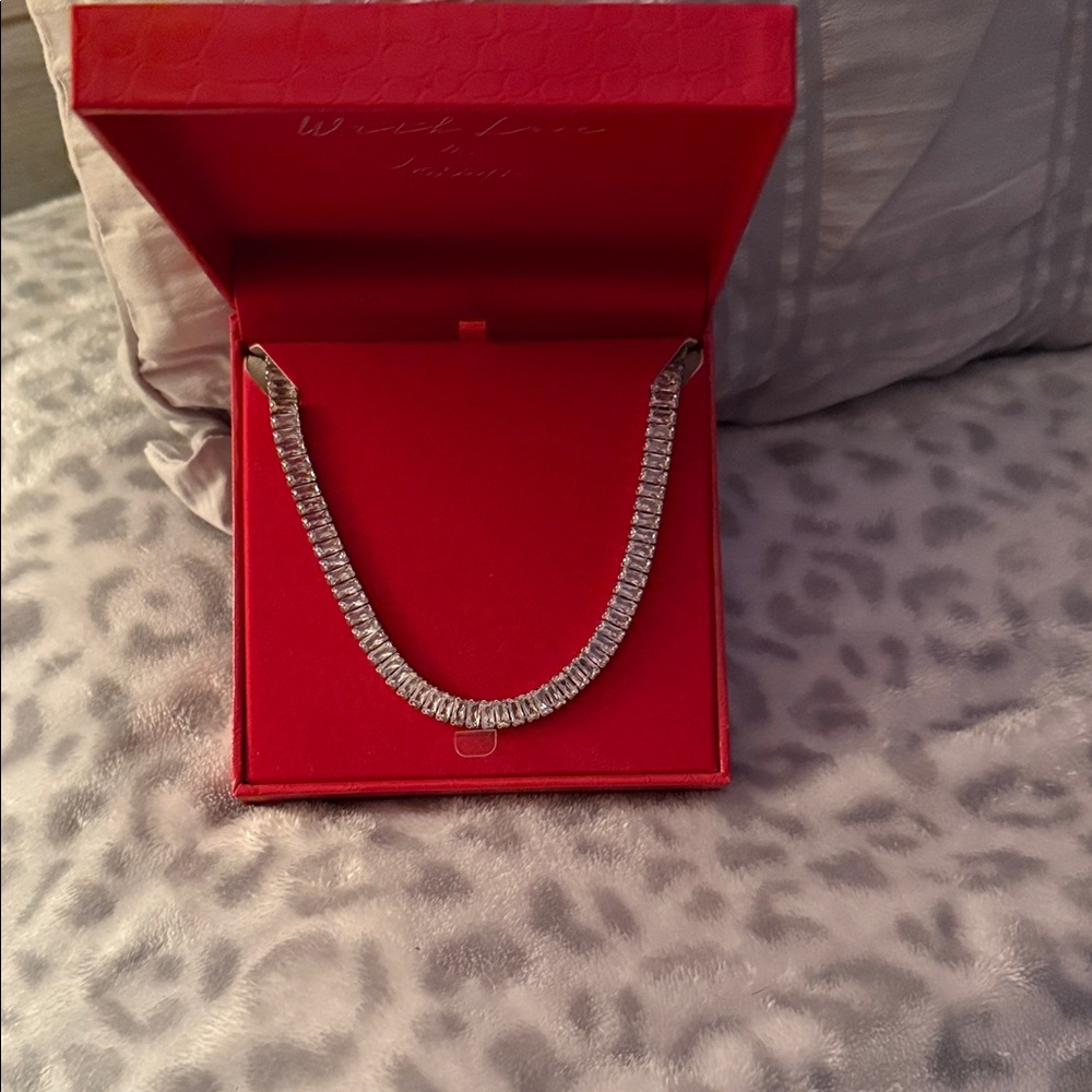 Dazzling Silver Necklace by Jaclyn Roxanne